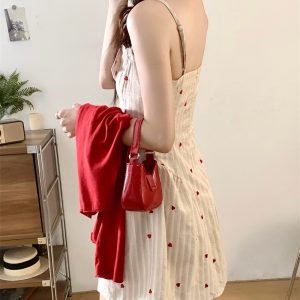 altacanvas L-4XL  Real Shot Large Size Korean Style Elegant Lace Stitching Slip Skirt Women's Summer Slimming White K