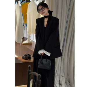 altacanvas S-2XL  2026 Early Spring New Niche Design Sense Loose Slimming All-match Suit Stylike Jacket Pants Three-p