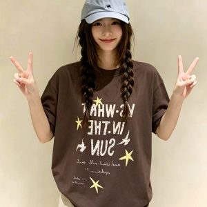 altacanvas S-3XL  Official Images: 21s Pure Cotton – 210 g/m², 100% Cotton. Summer Korean-Style Short-Sleeve T-Shirt