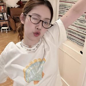 altacanvas S-3XL  2026 South Korean Export New Arrival Summer Korean-Style Short-Sleeve T-Shirt for Women, Korean-Sty
